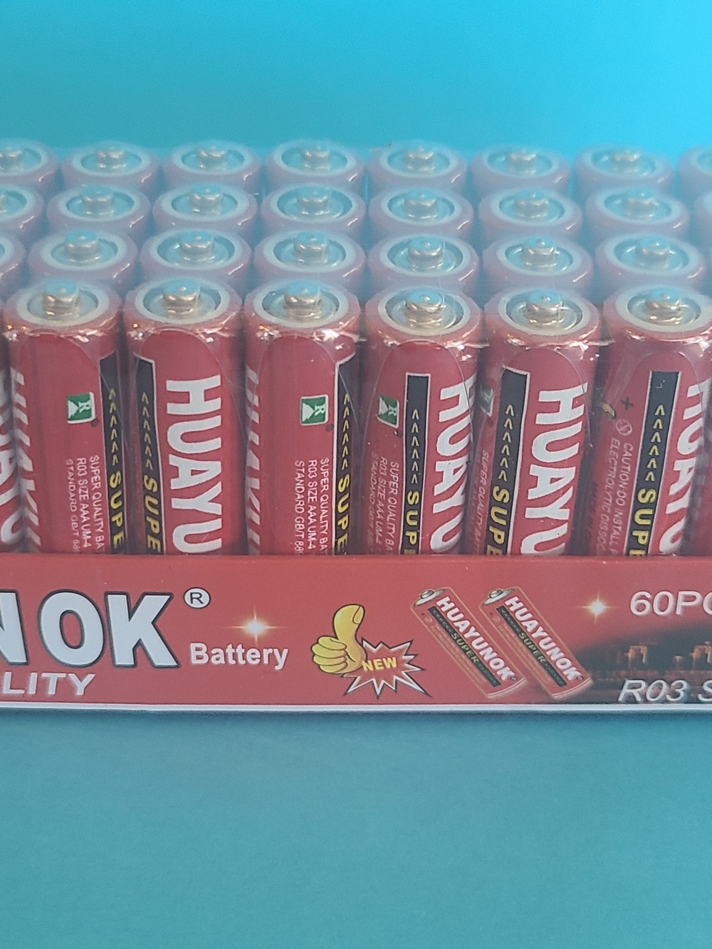 Red Alkaline Batteries - Pack of 60 (Home Party Supplies)